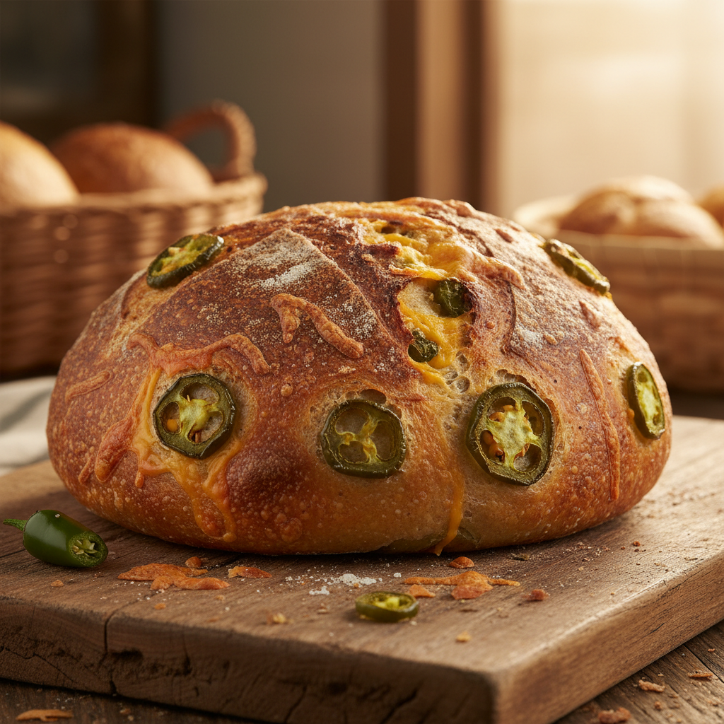 Spicy Jalapeño Cheddar Boule